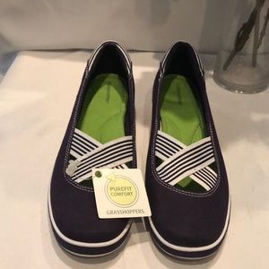 Nantucket navy wedges